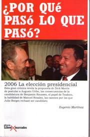 Front cover of ¿Por qué pasó lo que pasó? by Eugenio Martínez