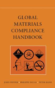 Cover of Global Materials Compliance Handbook by John Phyper