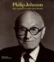 Cover of Philip Johnson by Johnson, Philip
