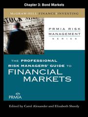 Cover of Bond Markets by Professional Risk Managers' International Association (PRMIA)