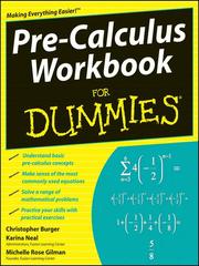Cover of Pre-Calculus Workbook For Dummies by Michelle Rose Gilman