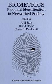 Front cover of Biometrics: Personal Identification in Networked Society by A Jain
