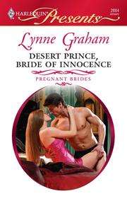 Front cover of Desert Prince, Bride of Innocence by Lynne Graham