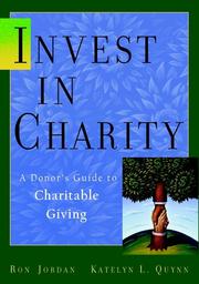 Cover of Invest in Charity by Ron Jordan