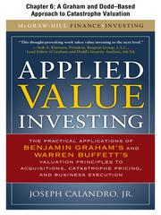 Front cover of A Graham and Dodd-Based Approach to Catastrophe Valuation by Jr., Joseph Calandro