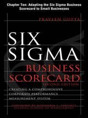 Cover of Adapting the Six Sigma Business Scorecard by Praveen Gupta