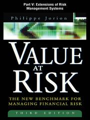 Front cover of Extensions of Risk Management Systems by Philippe Jorion