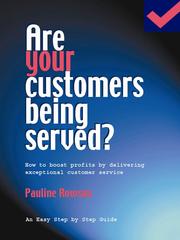 Front cover of Are Your Customers Being Served? by Pauline Rowson