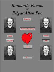 Front cover of Romantic Poems of Edgar Allan Poe with Definitions by Editors of BottleTree Books LLC