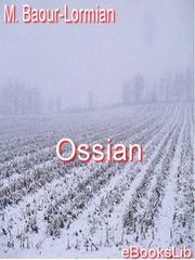Cover of Ossian by M Baour-Lormian