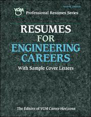 Front cover of Resumes for Engineering Careers by Editors of VGM Career Books