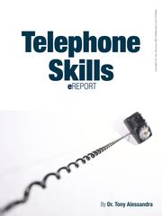 Front cover of Telephone Skills ebook by Tony Alessandra