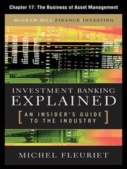 Front cover of The Business of Asset Management by Michel Fleuriet