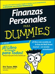 Front cover of Finanzas Personales Para Dummies by Eric Tyson