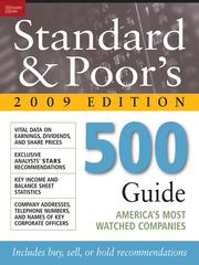 Cover of Standard & Poor's 500 Guide 2009 by Standard & Poor's