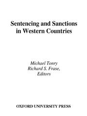 Front cover of Sentencing and Sanctions in Western Countries by Michael Tonry