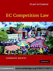 Front cover of EC Competition Law by Giorgio Monti