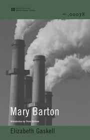 Front cover of Mary Barton by Elizabeth Cleghorn Gaskell