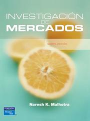 Front cover of Investigacion de mercados by Naresh K Malhotra