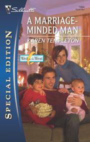 Front cover of A Marriage-Minded Man by Karen Templeton