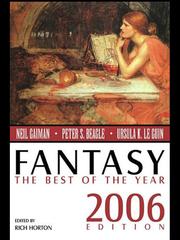 Front cover of Fantasy - The Best of the Year by Rich Horton