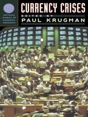 Cover of Currency Crises by Paul R. Krugman
