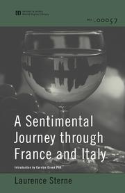 Cover of A Sentimental Journey Through France and Italy by Laurence Sterne