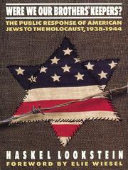 Front cover of Were We Our Brother's Keeper? by Haskell Lookstein