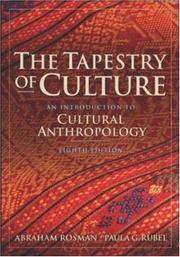 Front cover of The Tapestry of Culture by Abraham Rosman