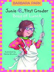 Front cover of Boss of Lunch by Barbara Park