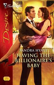 Front cover of Having the Billionaire's Baby by Sandra Hyatt
