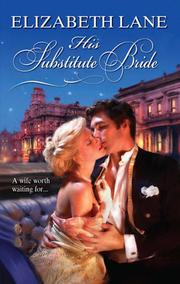 Front cover of His Substitute Bride by Elizabeth Lane