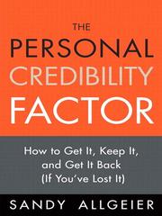 Front cover of The Personal Credibility Factor by Sandy Allgeier
