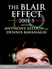 Cover of The Blair Effect 2001-5 by Anthony Seldon