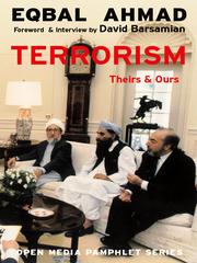Front cover of Terrorism, Theirs & Ours by Eqbal Ahmad