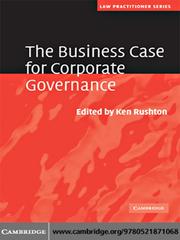 Cover of The Business Case for Corporate Governance by Ken Rushton