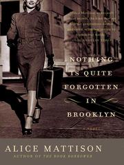 Front cover of Nothing Is Quite Forgotten in Brooklyn by Alice Mattison