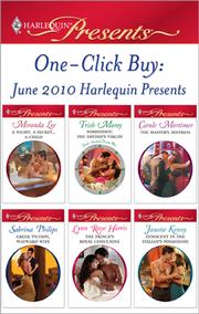 Front cover of One-Click Buy: June 2010 Harlequin Presents by Miranda Lee