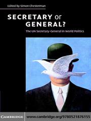 Cover of Secretary or General? by Simon Chesterman