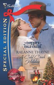Front cover of A Cold Creek Holiday by RaeAnne Thayne