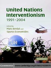 Front cover of United Nations Interventionism, 1991-2004 by Mats Berdal