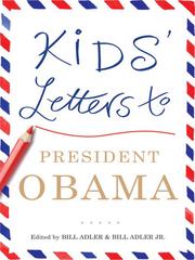 Front cover of Kids' Letters to President Obama by Bill Adler