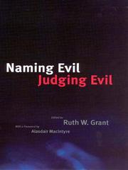 Cover of Naming Evil, Judging Evil by Ruth W Grant