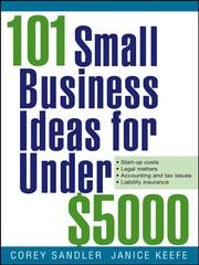 Cover of 101 Small Business Ideas for Under $5000 by Corey Sandler