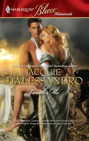 Cover of Touch Me by Jacquie D'Alessandro
