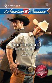 Front cover of The Texas Twins by Tina Leonard