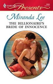 Front cover of The Billionaire's Bride of Innocence by Miranda Lee