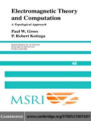Front cover of Electromagnetic Theory and Computation: A Topological Approach by Paul W Gross