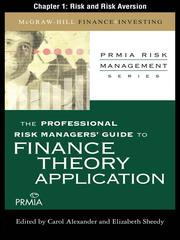 Front cover of Risk and Risk Aversion by Professional Risk Managers' International Association (PRMIA)