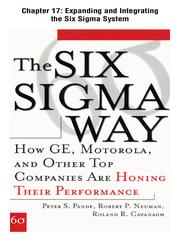 Front cover of Expanding and Integrating the Six Sigma System by Peter Pande